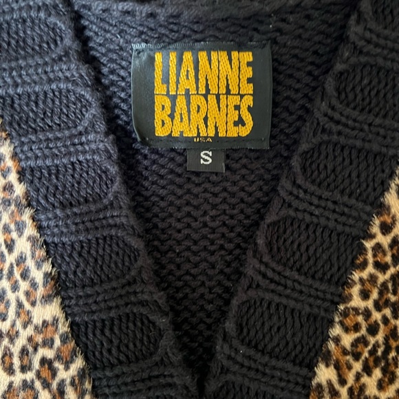 Vintage Lianne Barnes Leopard Cow Hair and Knit Vest - Picture 7 of 9